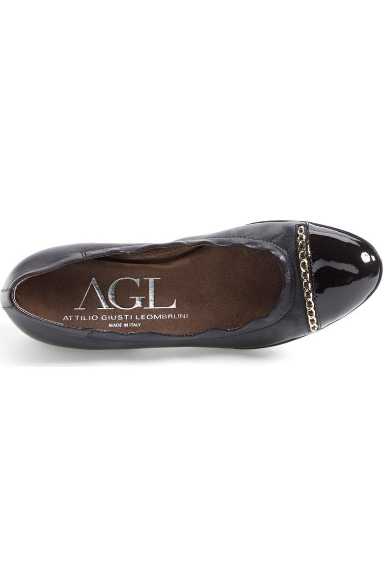 AGL 'Bijoux' Cap Toe Ballet Flat, Alternate, color,