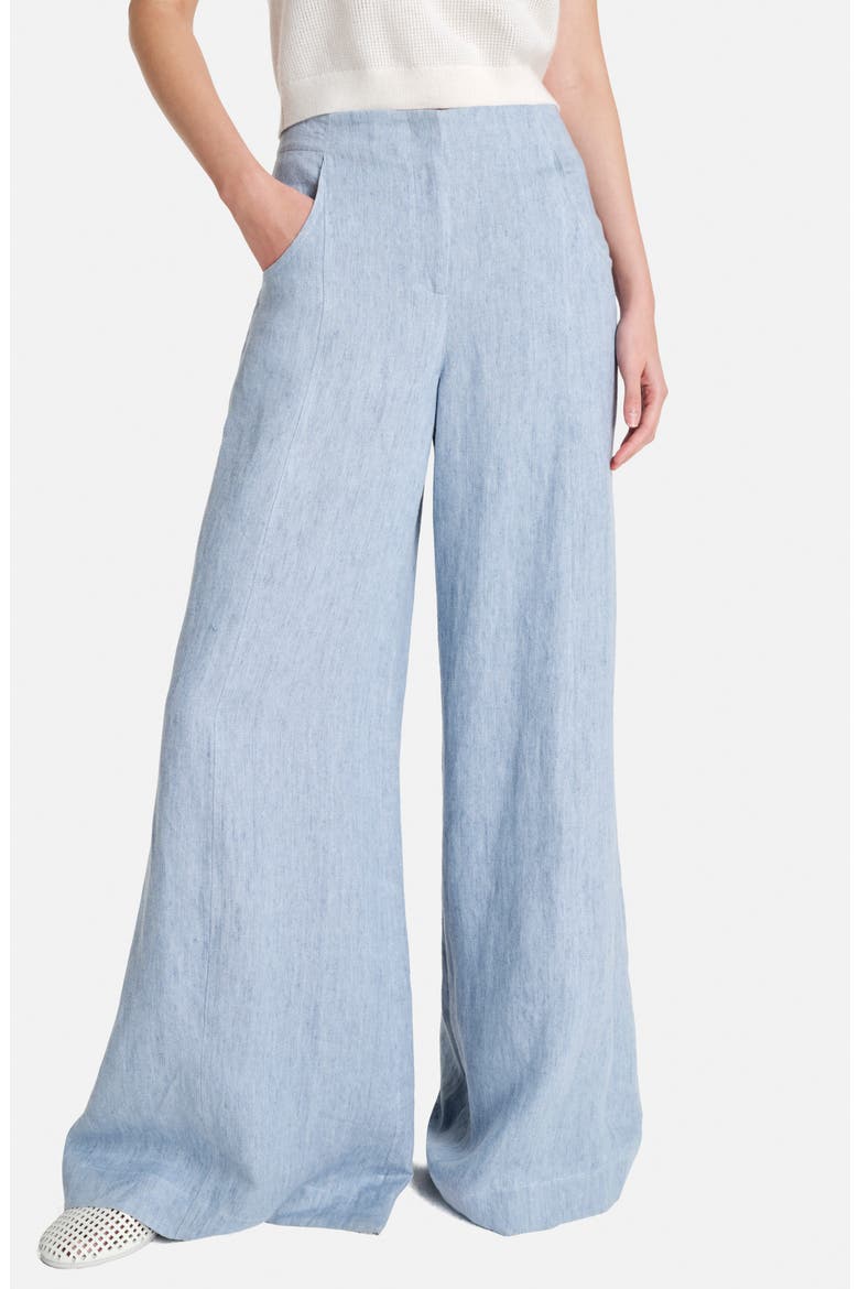 Demie Hemp Wide Leg Pants, Main, color, LIGHT INDIGO