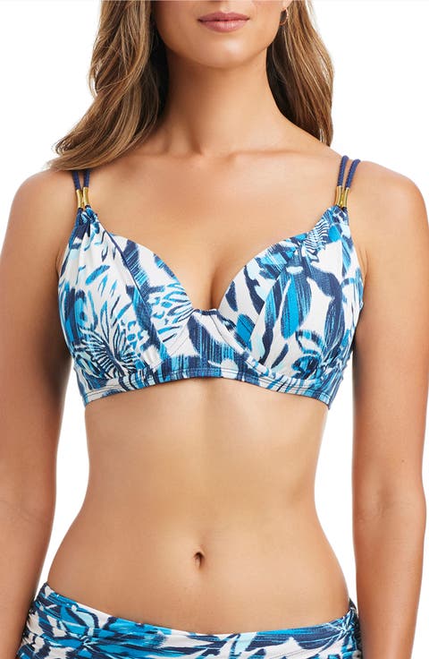Ring Draped Underwire Bikini Top