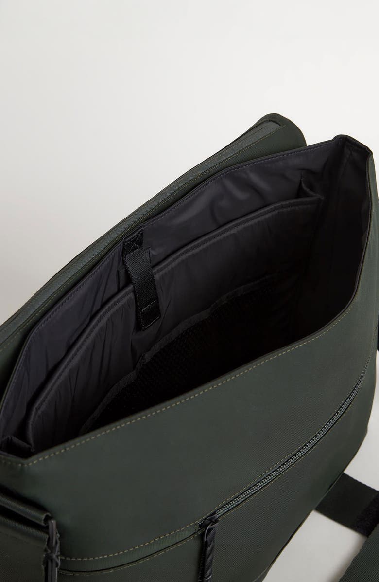 WANT Les Essentiels Kallman Messenger Bag, Alternate, color, Spruce Eco Nylon/ Black