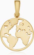 Oradina 14K Yellow Gold Joy to the World Pendant Charm