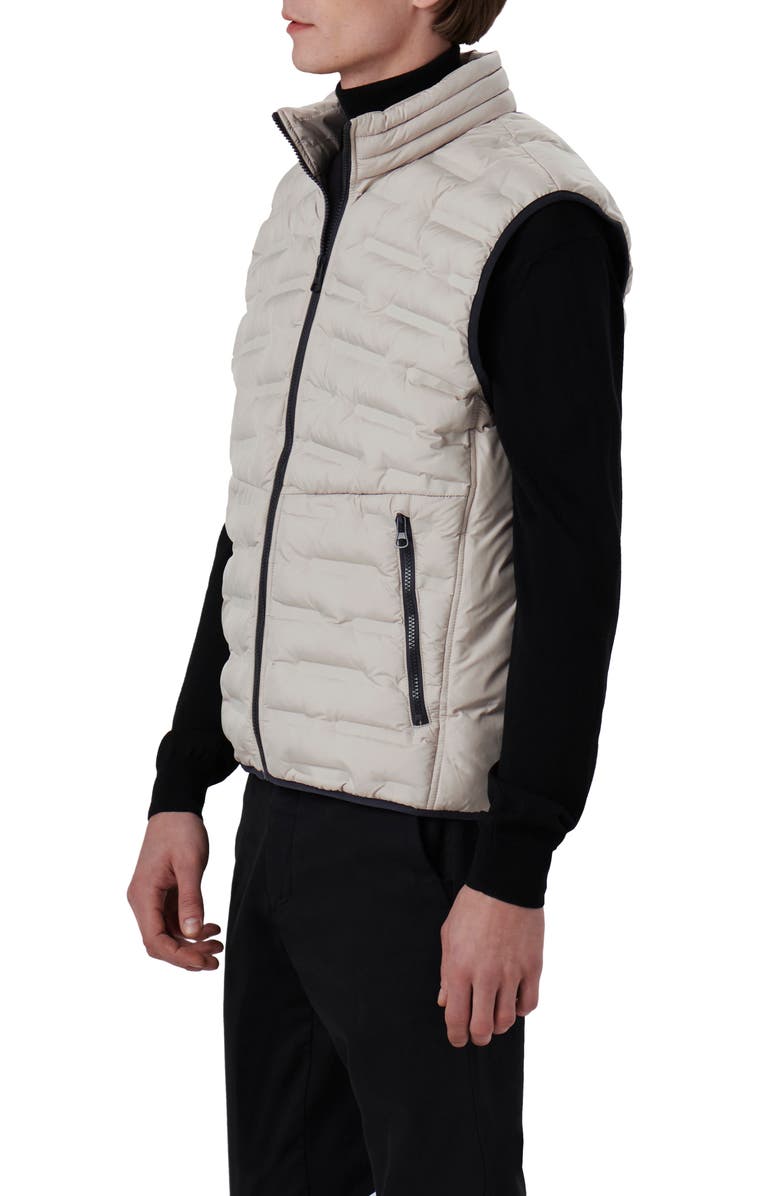 Bugatchi Quilted Water Resistant Vest, Alternate, color, 