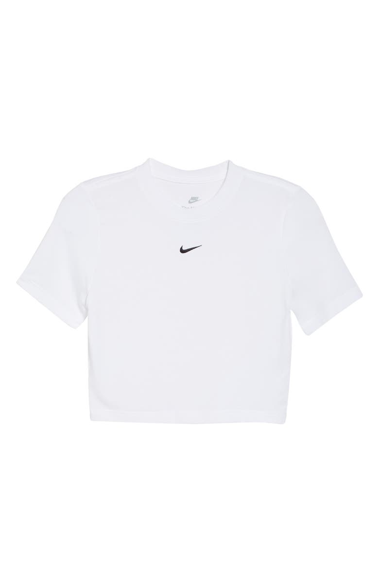 Nike Sportswear Essential Slim Crop Top, Alternate, color, 100 White