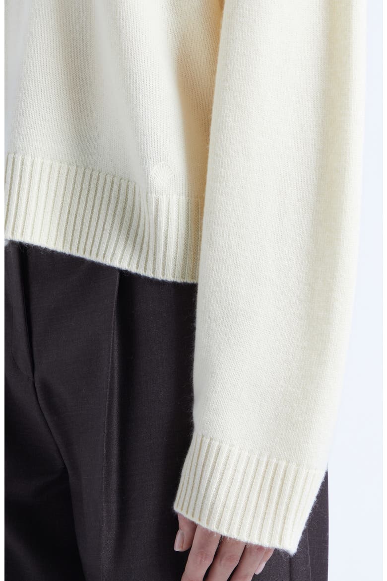 Homere Cashmere Polo Sweater, Alternate, color, BUTTER