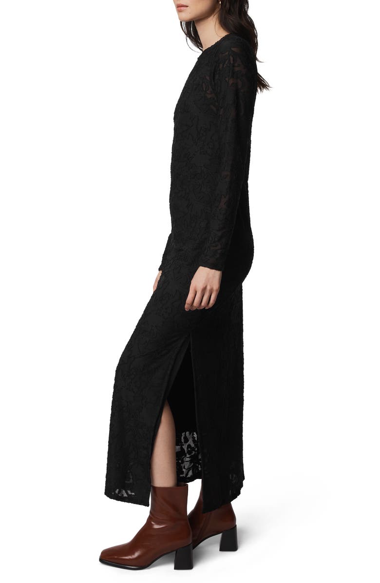 Splendid Cecelia Floral Long Sleeve Maxi Dress, Alternate, color, Black