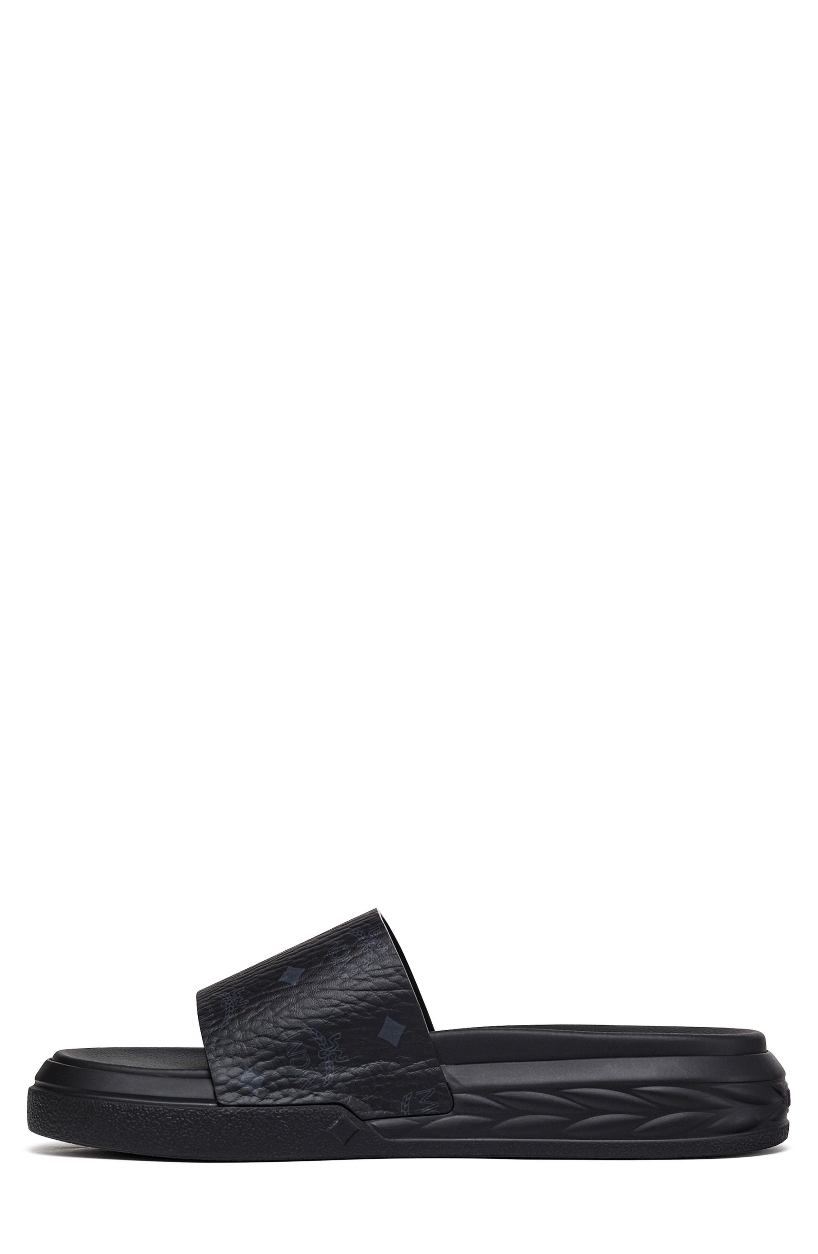 Visetos Slide Sandals, Alternate, color, BLACK
