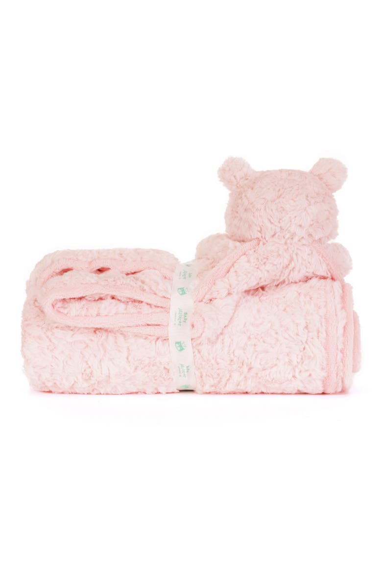 Leola Bear Blankie, Alternate, color, PINK