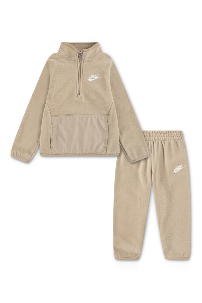 Kids' Lifestyle Essential Half Zip Sweatshirt & Joggers Set, Main, color, HEMP
