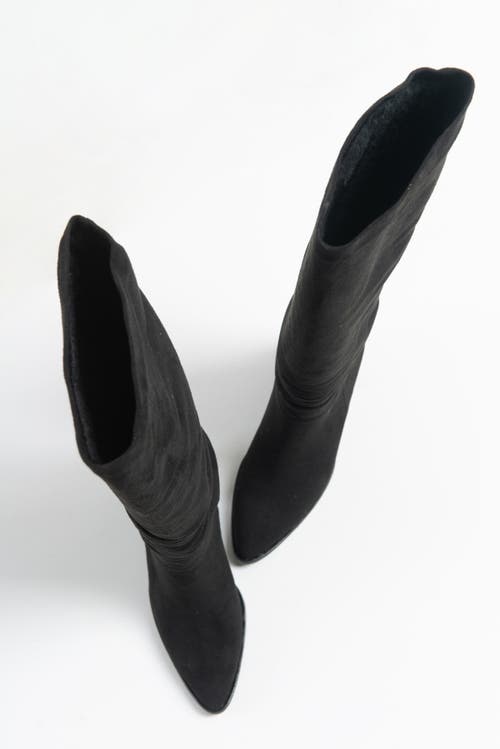 Prologue Shoes Vianella Block Heel Knee High Boot In Animal Print