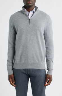 Quarter Zip Cashmere Sweater
