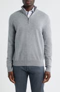 Nordstrom Quarter Zip Cashmere Sweater