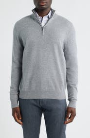 Nordstrom Quarter Zip Cashmere Sweater