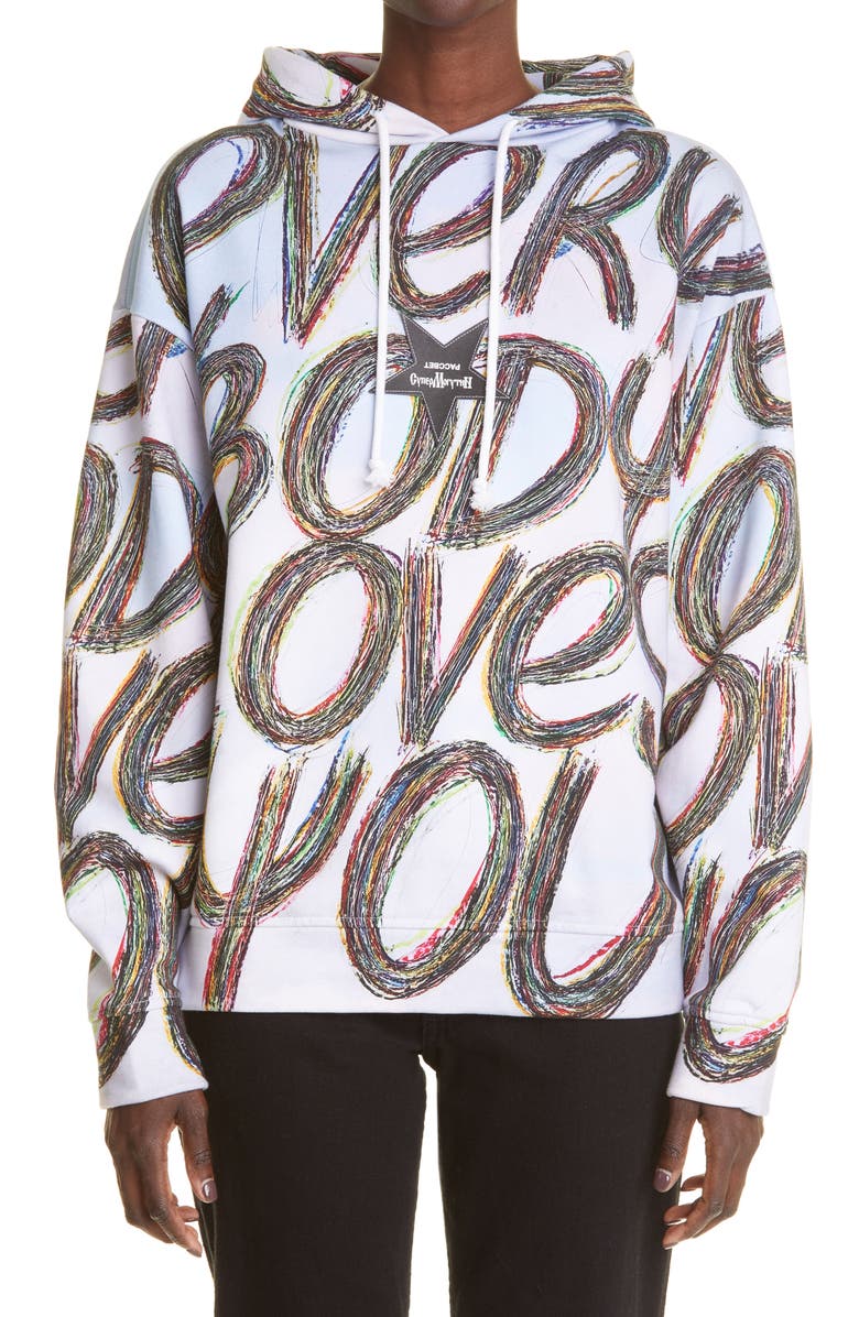 Rassvet x Slava Mogutin Unisex Graphic Cotton Hoodie, Main, color, Multicolor