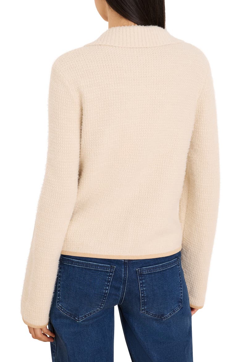 Velvet Cord Knit Jacket, Alternate, color, PALE SISAL