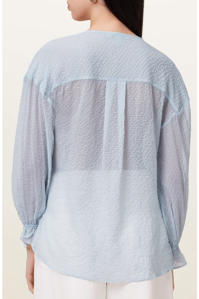 Penny Textured Top, Alternate, color, PLEIN AIR BLUE