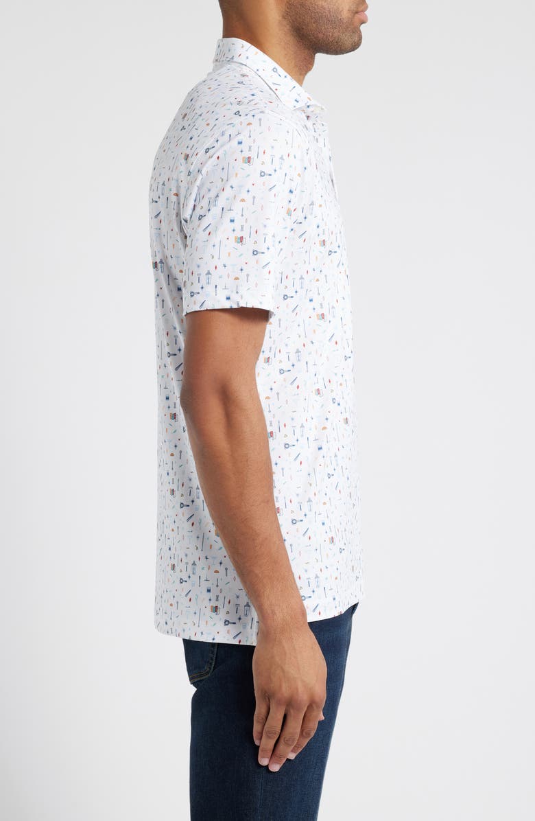 johnnie-O Bar Cart Libations Print PREP-FORMANCE Golf Polo, Alternate, color, 