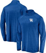FANATICS Men's Fanatics Branded Royal Kentucky Wildcats Striated Raglan Lightweight Quarter-Zip Top