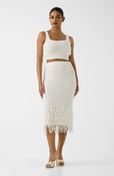 Remi Square Neck Cropped Sweater Tank
