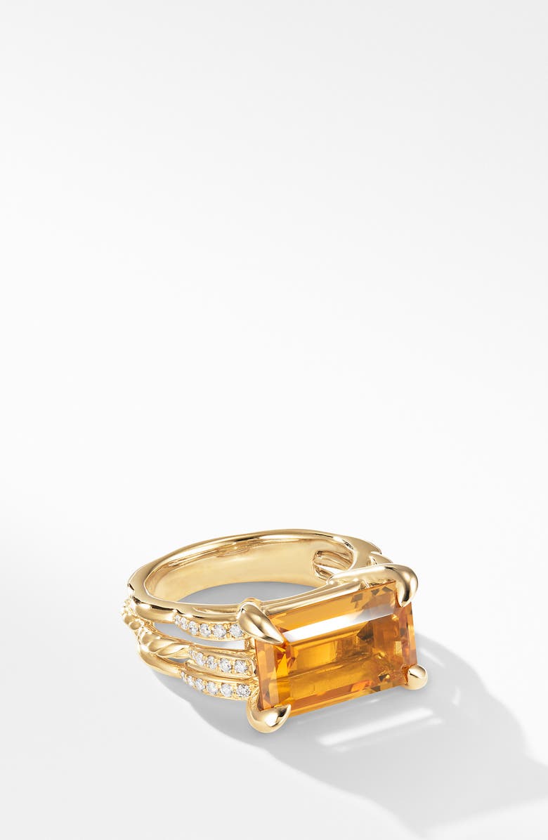 David Yurman Tides Ring in 18k Gold with Diamonds, Main, color, 