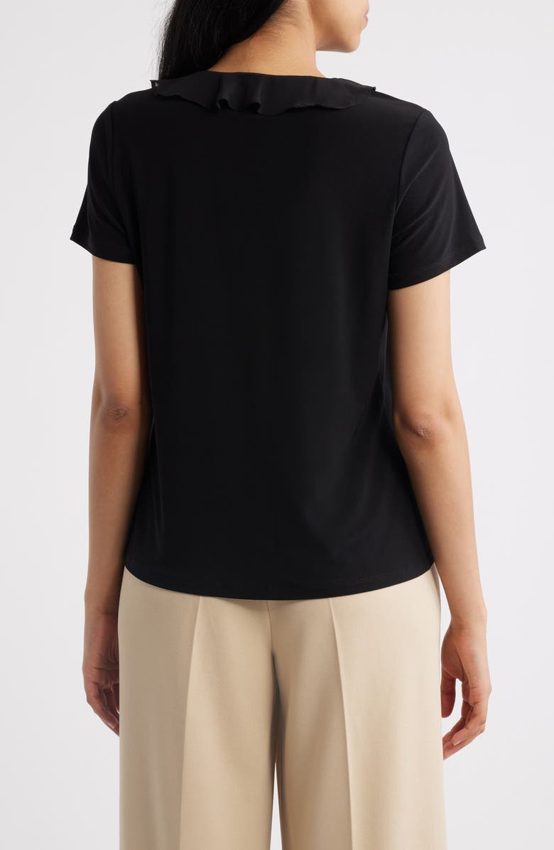 AK ANNE KLEIN Cascade Ruffle Front Top, Alternate, color,