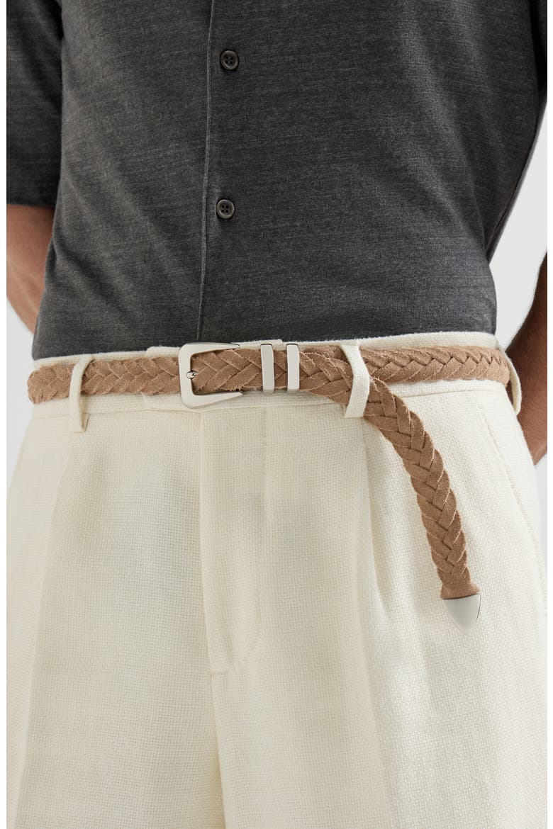 Reversed calfskin belt, Alternate, color, Hazelnut