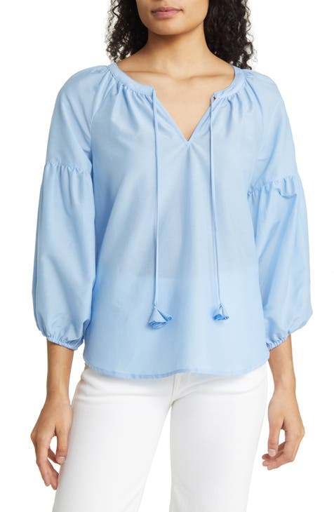 Agua Amara Cotton & Silk Blouse