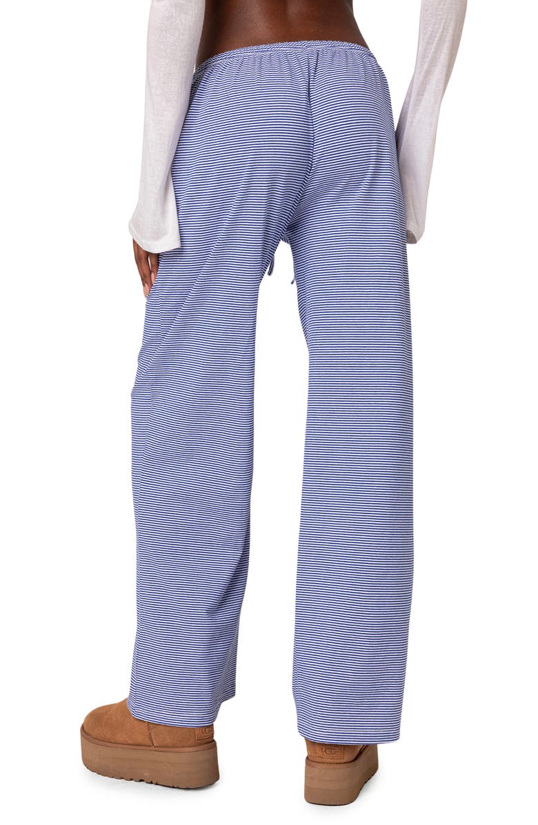 EDIKTED Olivia Stripe Relaxed Fit Pants, Alternate, color, Blue-And-White