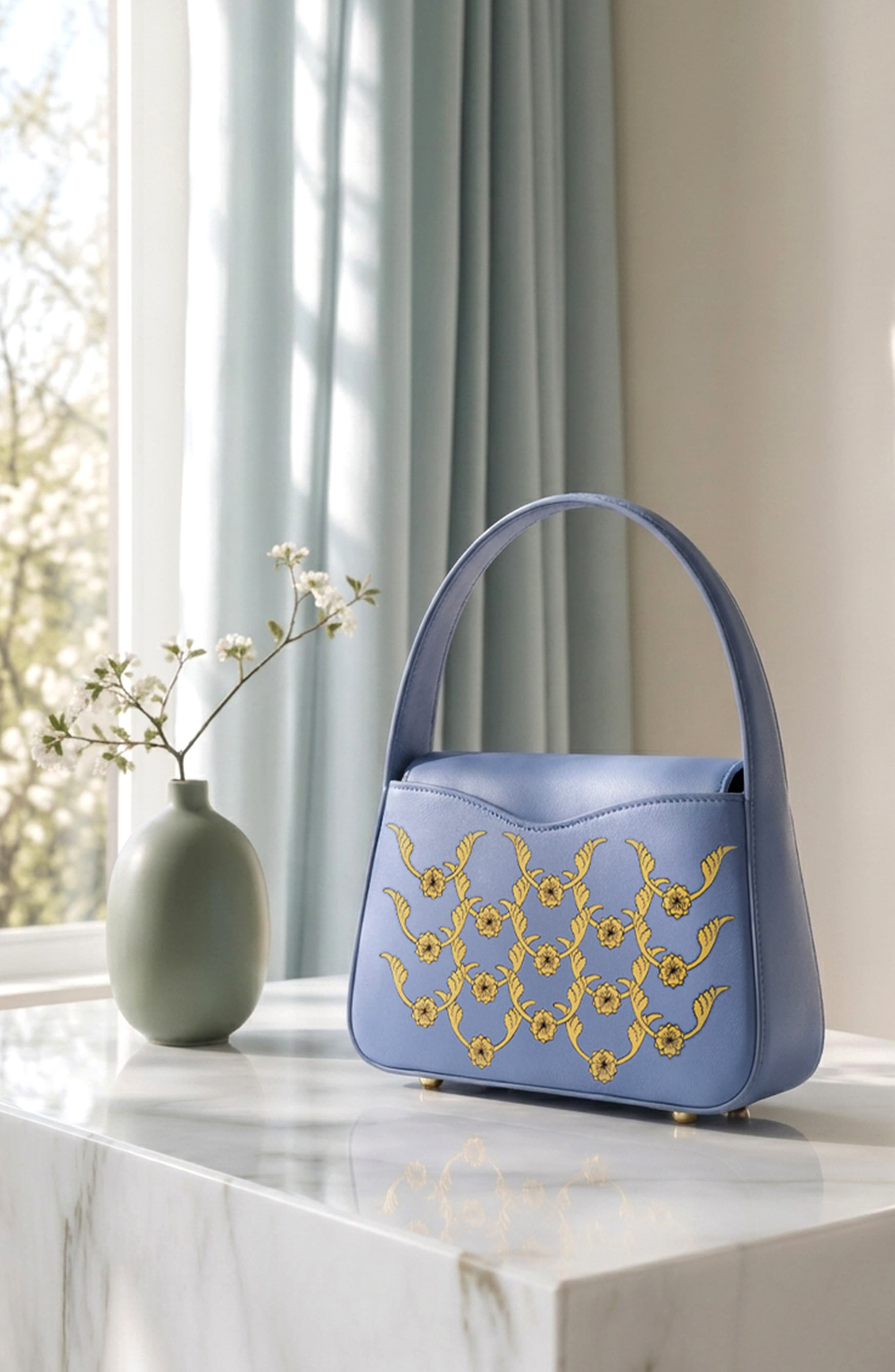 Bella Top Handle 8, Alternate, color, Tranquil Blue