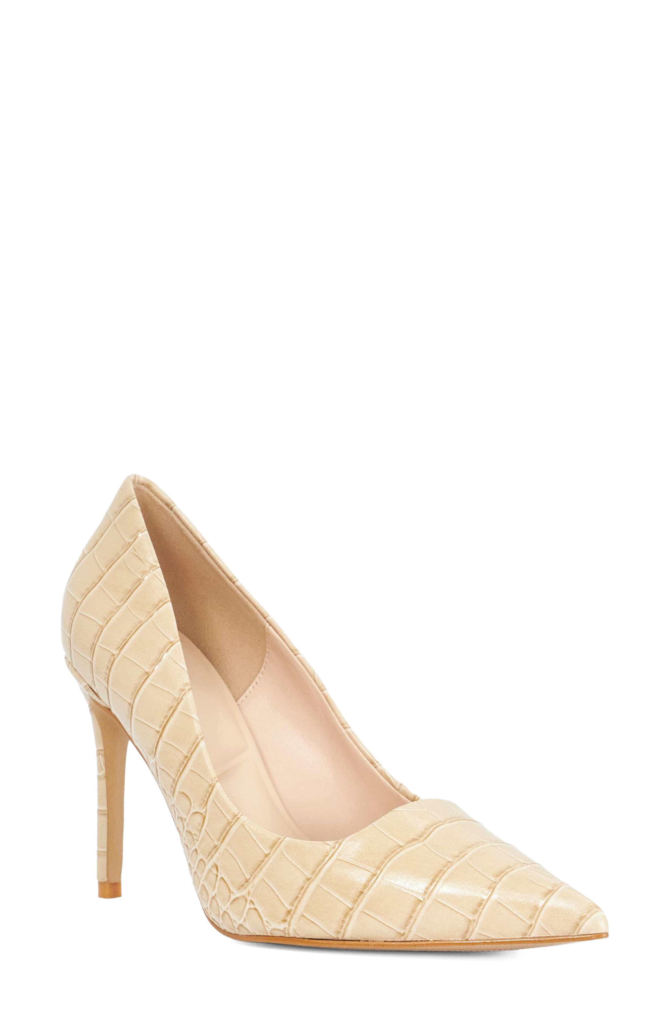 Dune London Assured Pointed Toe Pump, Main, color, Camel