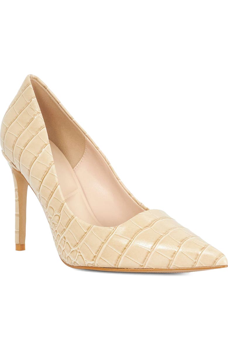 Dune London Assured Pointed Toe Pump, Main, color, Camel