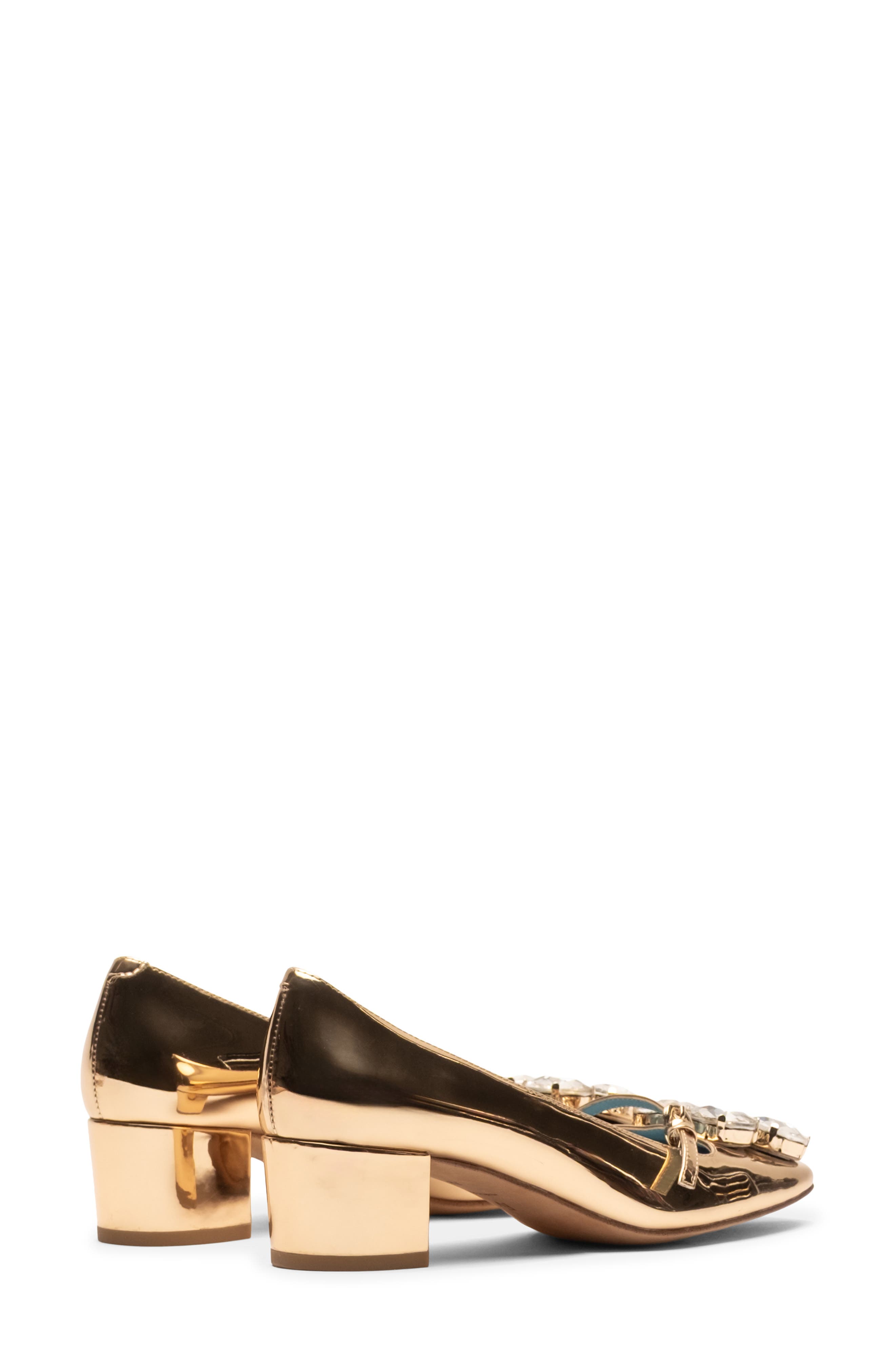 Josephine Faux Leather Mary Jane Pump, Alternate, color, GOLD