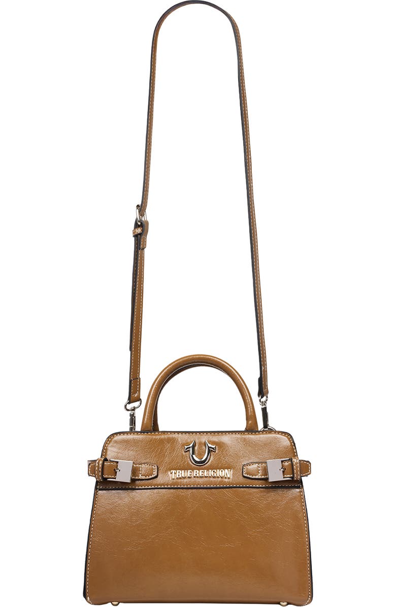 True Religion Buckle Tab Tote Bag, Alternate, color, Camel
