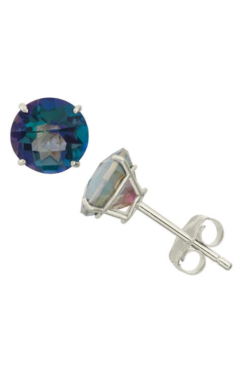 Amethyst Stud Earrings