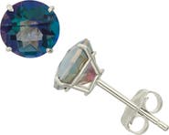 FUZION CREATIONS Amethyst Stud Earrings