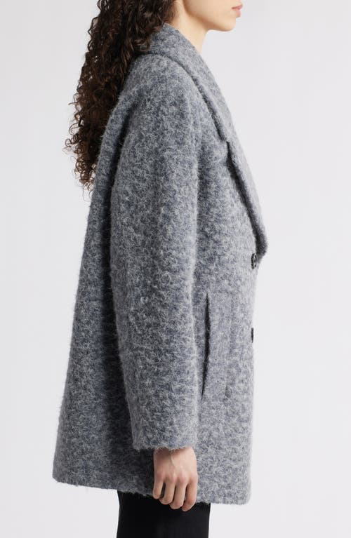 Bernardo Double Breasted Brushed Felt Coat