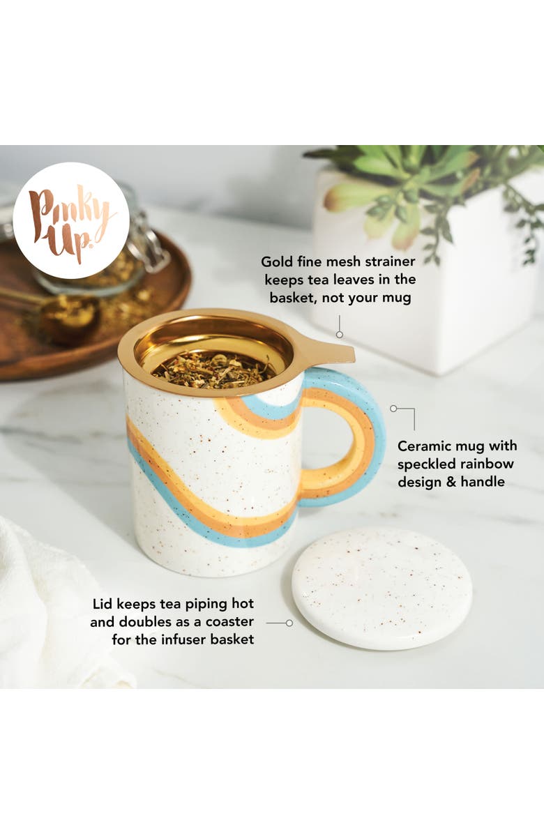 Pinky Up (Accessories) Everlee Mug with Infuser & Lid, Alternate, color, Beige