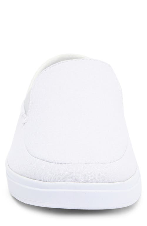 Travismathew Phenom Slip-on Sneaker In Heather Light Grey Woven