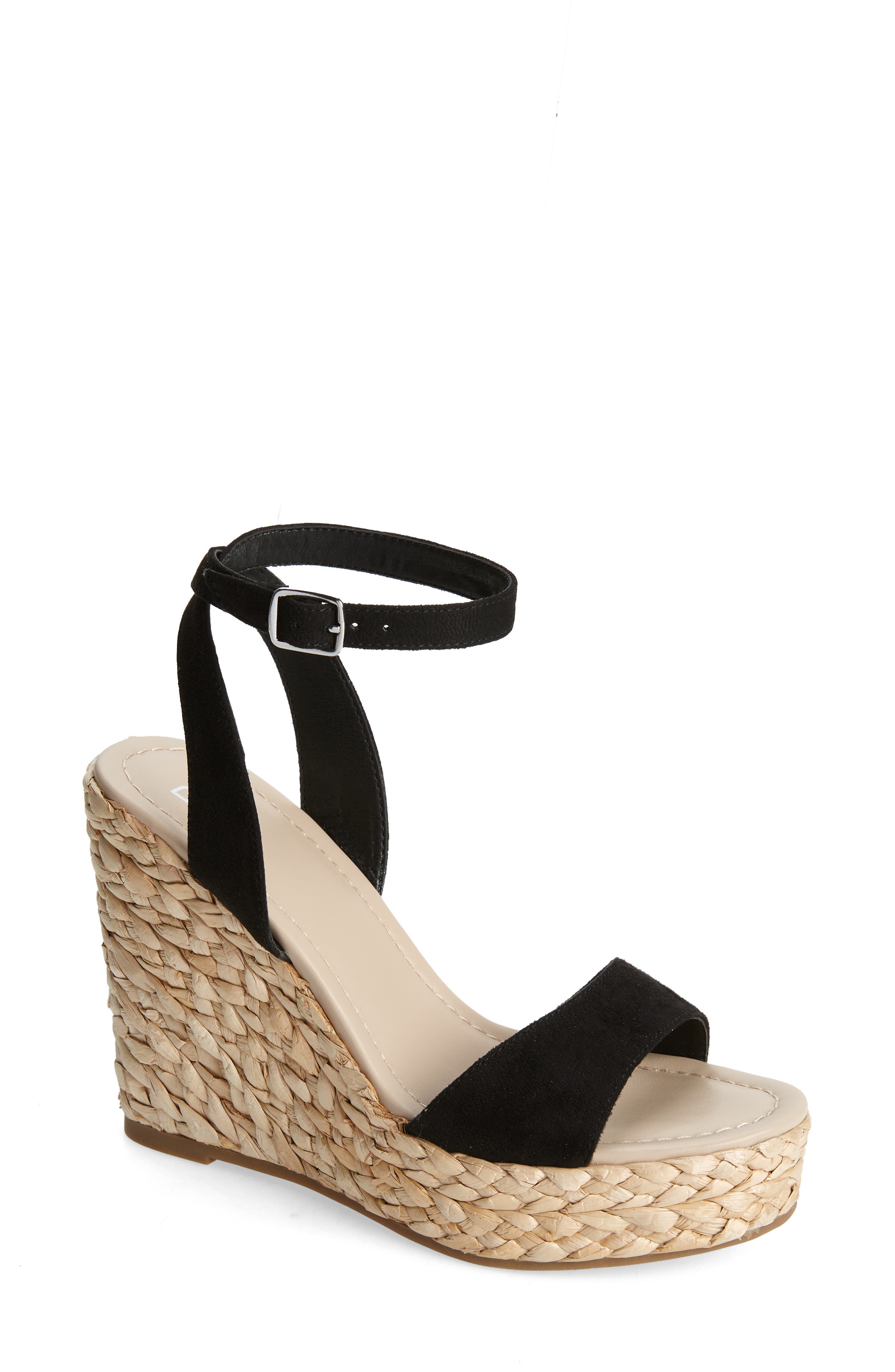 BP. Ginny Espadrille Ankle Strap Wedge Sandal, Main, color, 