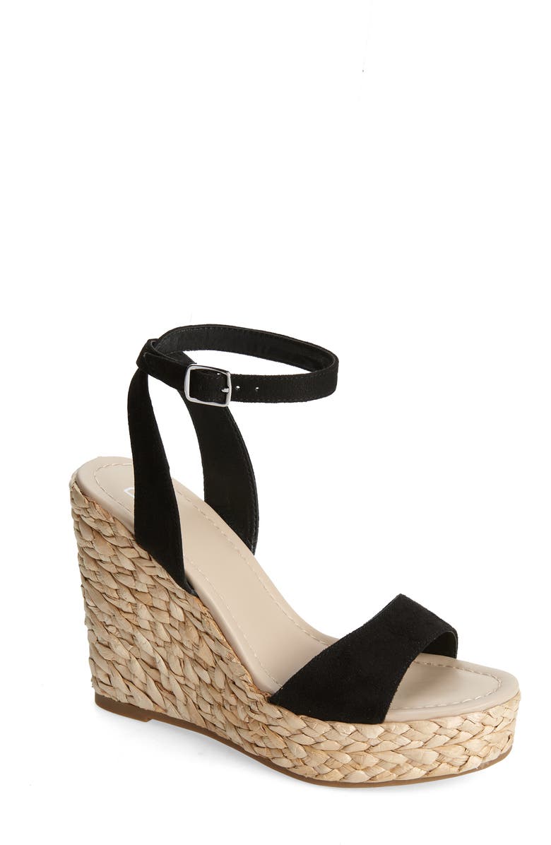 BP. Ginny Espadrille Ankle Strap Wedge Sandal, Main, color,