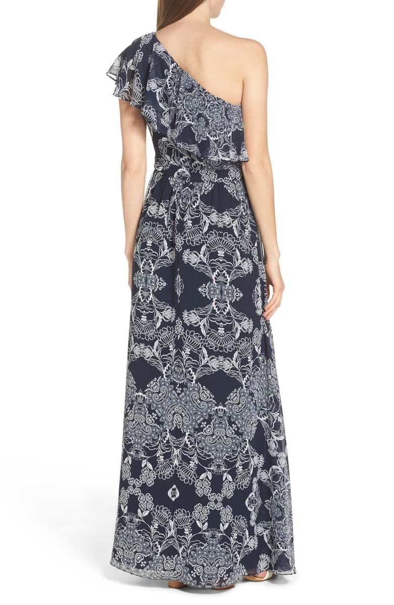 Vince Camuto One-Shoulder Maxi Dress, Alternate, color, 