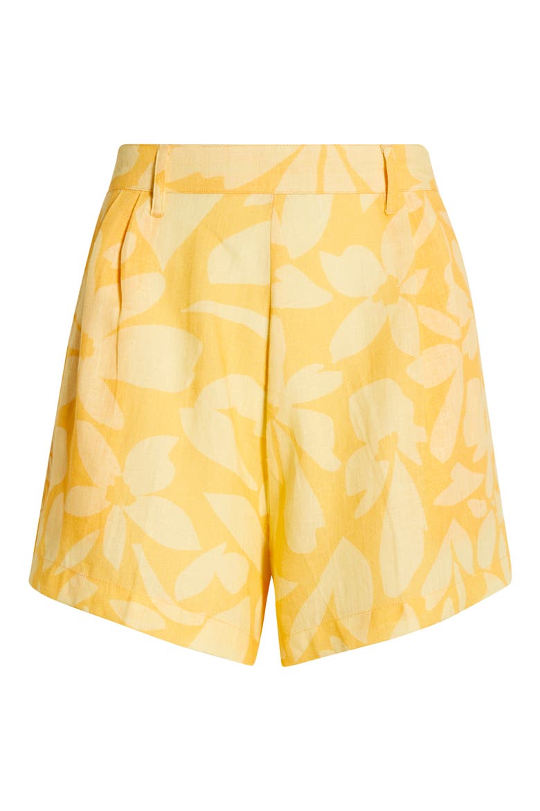 The Getaway Linen Cover-Up Shorts, Alternate, color, CREAMSICLE