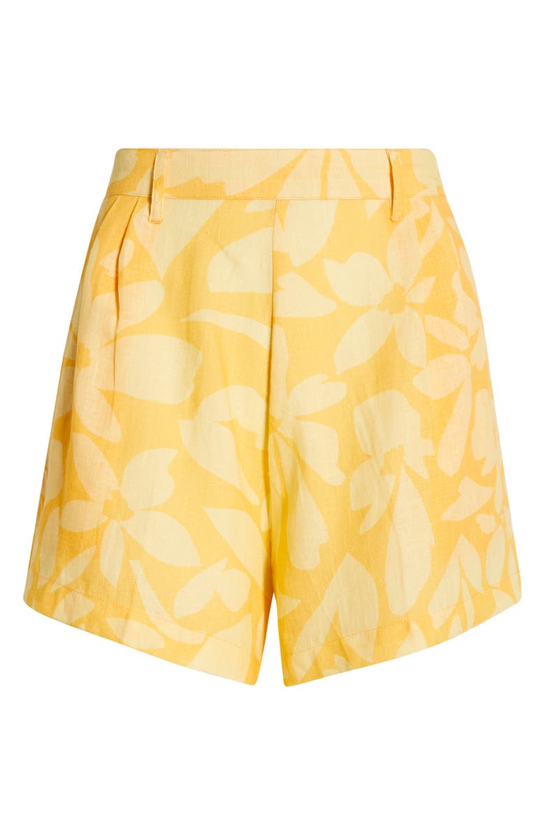 Vitamin A<sup>®</sup> The Getaway Linen Cover-Up Shorts, Alternate, color, Creamsicle