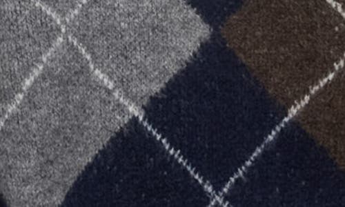 Blu Pepper Argyle V-neck Pullover Sweater In Blue