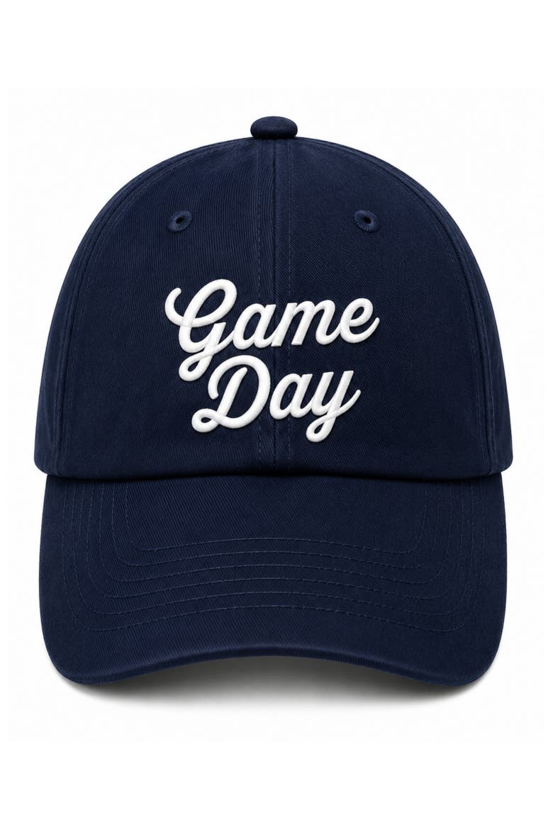 Adult Game Day Baseball Hat, Main, color, Navy