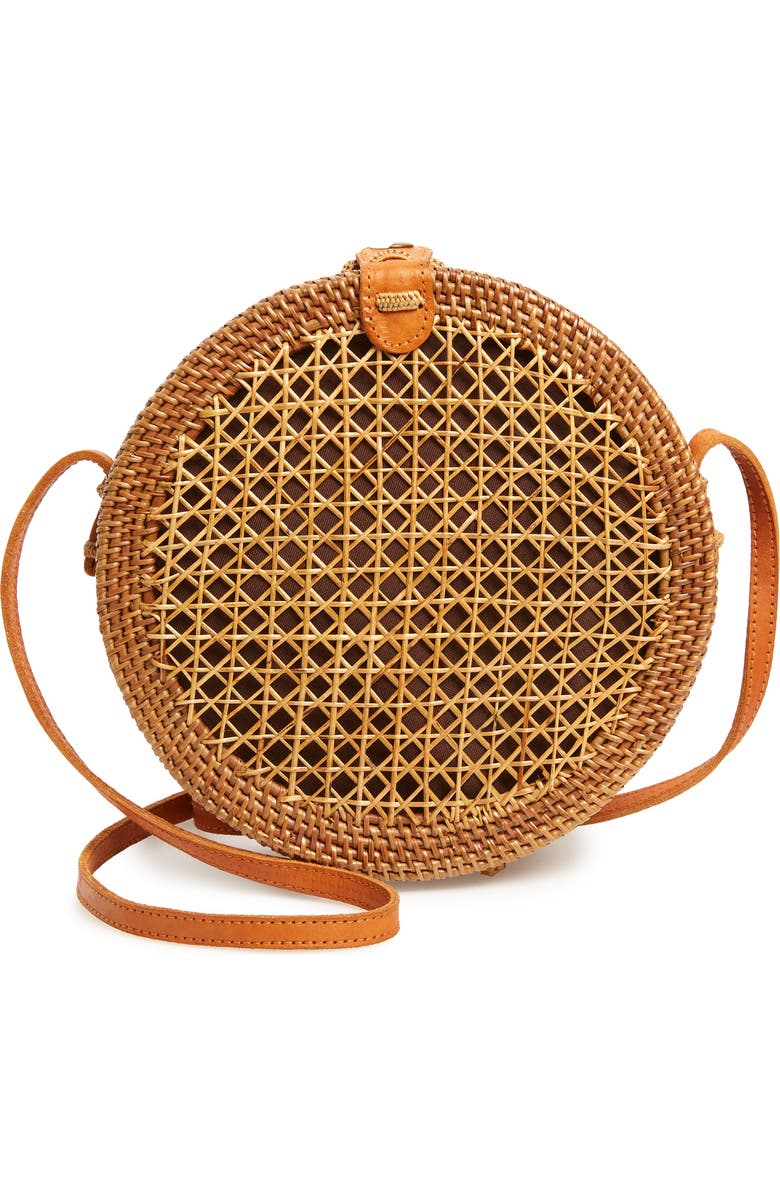 Street Level Woven Canteen Crossbody Bag, Main, color,