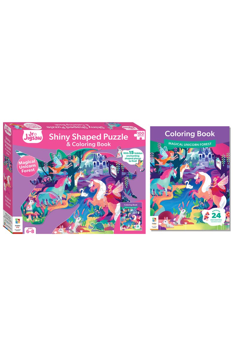 Jr. Jigsaw 100Piece Jigsaw Puzzle Magical Unicorn Forest Puzzle
Coloring Book, Alternate, color, Multicolored
