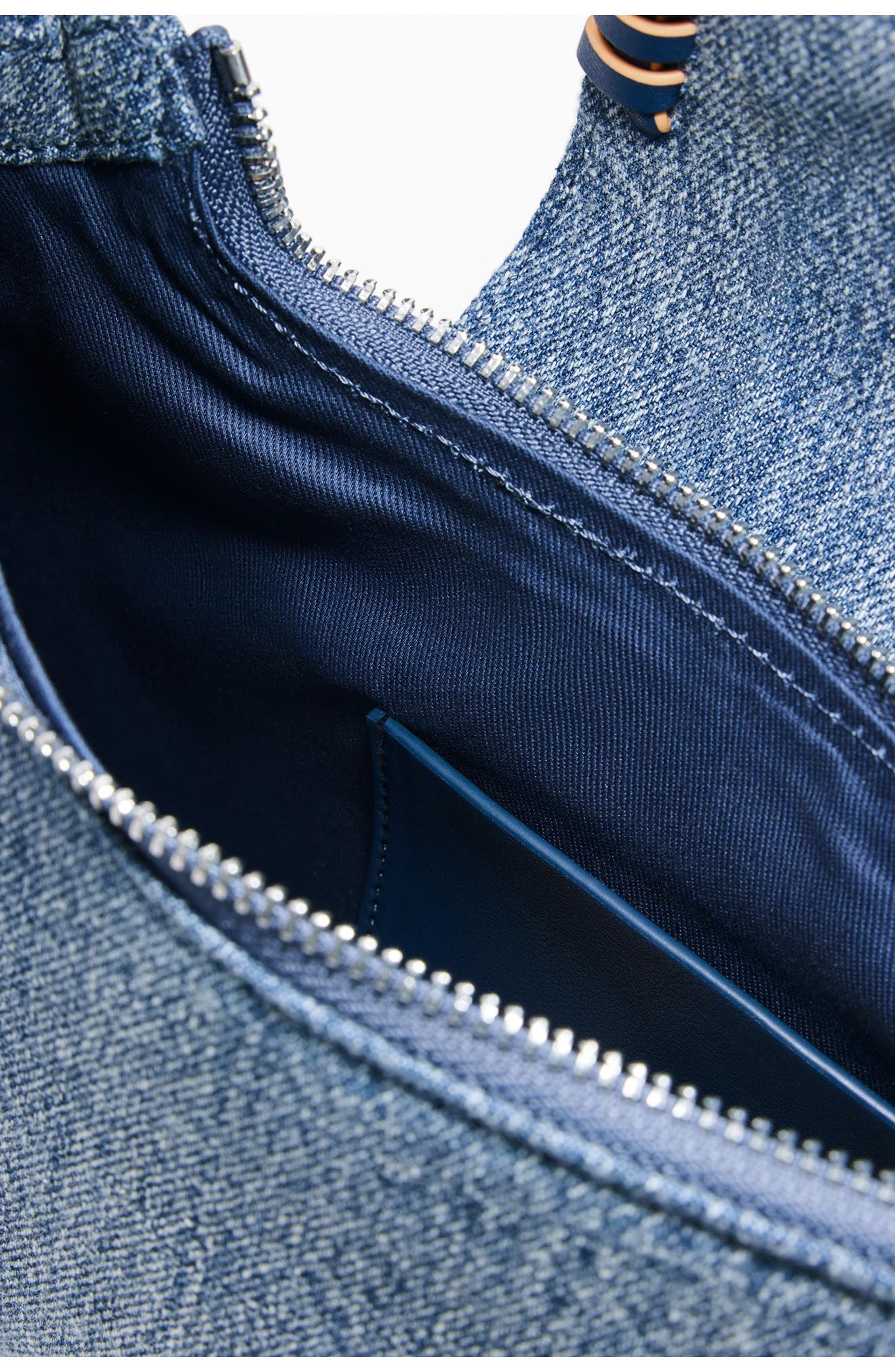 Desigual Denim Shoulder Bag, Alternate, color, Light Blue