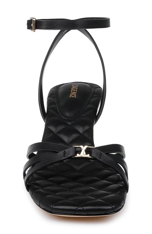 L AGENCE L'AGENCE GENETTE ANKLE STRAP KITTEN HEEL SANDAL