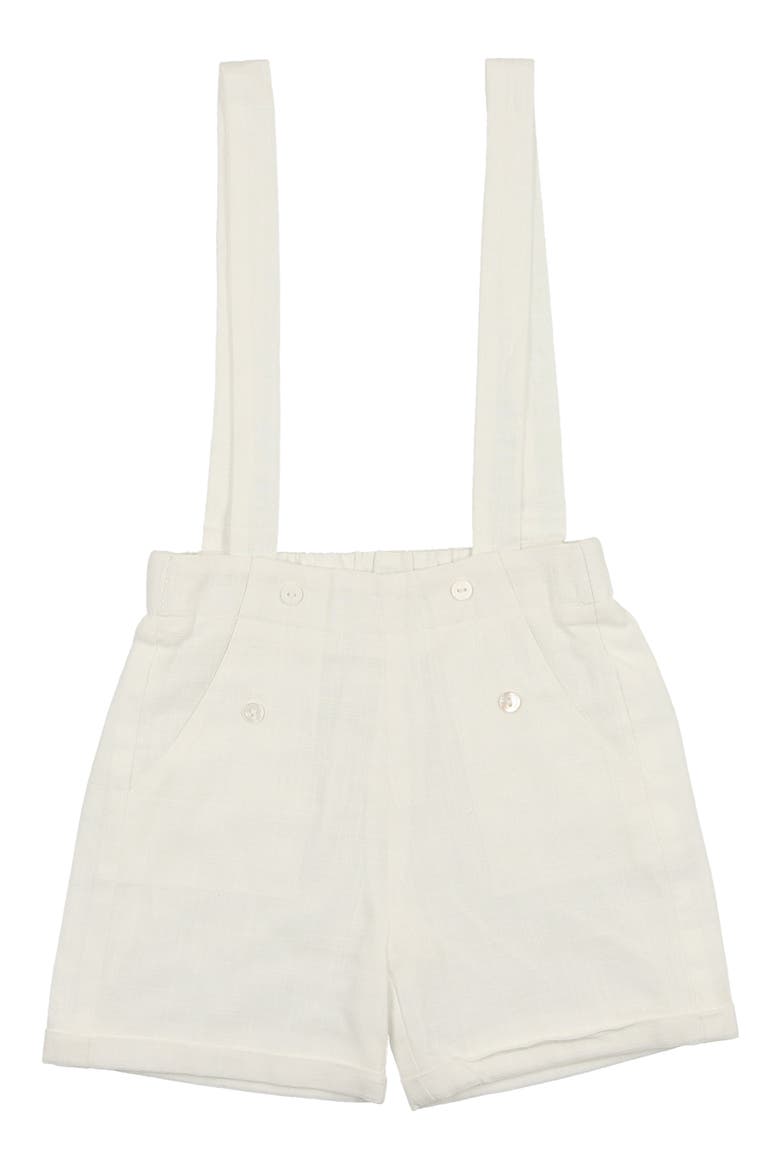Kids' Delicate Floral Shortalls, Main, color, IVORY