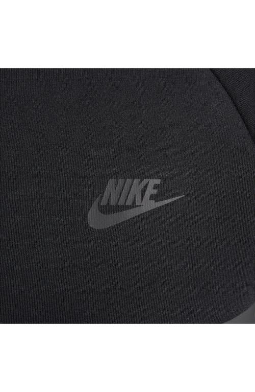 Nike Mens Tech Fleece Full-zip Windrunner Hoodie In Black/dk Grey Heather